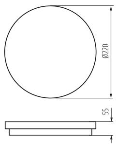 Φως οροφής εξωτερικού χώρου LED με αισθητήρα BENO LED/18W/230V IP54