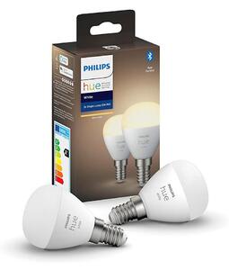 ΣET 2x LED Λαμπτήρες dimmer Philips Hue WHITE P45 E14/5,5W/230V 2700K
