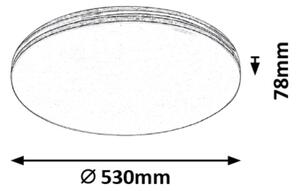 Rabalux 3411 - Φως οροφής LED OSCAR LED/36W/230V στρογγυλό