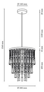 Spot-Light 9018628 - Κρεμαστό φωτιστικό LUXORIA 6xG9/28W/230V