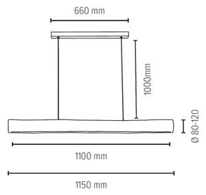 Spot-Light 69680104 - Πολύφωτο dimmer LED σε σχοινί LUCAS LED/33W/230V