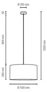 Spot-Light 3754027 - Πολύφωτο σε σχοινί SCARLETT 1xE27/60W/230V