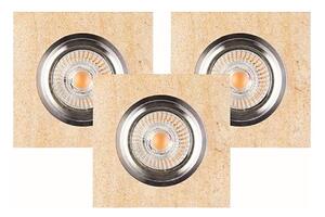 Spot-Light 2515339-ΣΕΤ 3x Χωνευτό Φωτιστικό LED VITAR 1xGU10/5W/230V sandstone