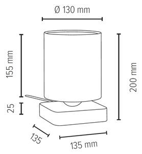 Spot-Light 7522174 - Επιτραπέζια λάμπα JENTA 1xE27/25W/230V