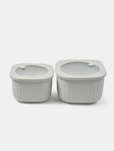 Sinsay - Δοχεία τροφίμων με καπάκι 2 pack - κρεμ