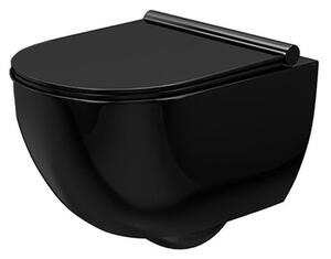 Επιτοίχια λεκάνη τουαλέτας Rea Carter Rimless Black