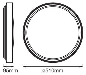 Ledvance - Φωτιστικό οροφής LED με αισθητήρα PLATE LED/32W/230V 3000K