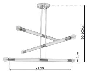 Πολύφωτο κρεμαστό με σύρμα BASTONE WHITE 6xE14/40W/230V