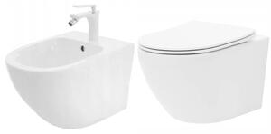 Σετ λεκάνης τουαλέτας CARLO Mini Flat + μπιντέ CARLO MINI