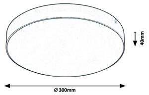 Rabalux - LED Φωτιστικό οροφής LED/24W/230V 3000-6000K IP44 λευκό