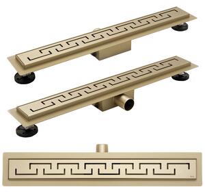 REA GREEK Gold Linear Drain - μην ανάβετε