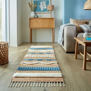 Χαλί Διαδρόμου Medina Jute Μπλε 60x230 cm, Flair Rugs