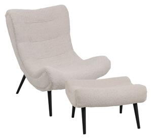 Πολυθρόνα ct σκαμπό Silla, Pako World, Μπεζ, 97x80x100 cm