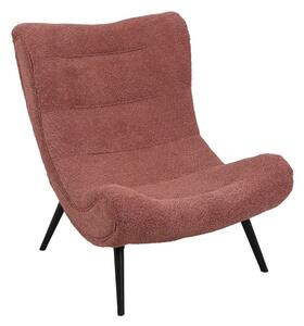 Πολυθρόνα Silla, Pako World, Ύφασμα, Ροζ, 97x80x100 cm
