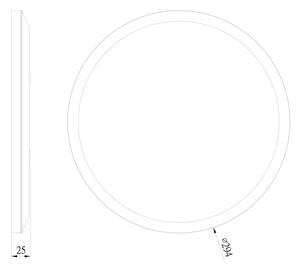 Globo 41562-18B - Φωτιστικό οροφής μπάνιου LED SAPANA LED/18W/230V IP44