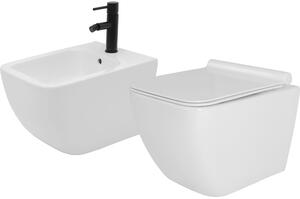 Σετ WC Hary + Hary Bidet, WHITE SUSPENDED