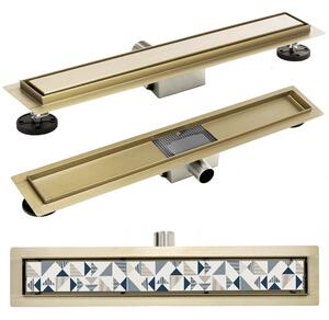 REO PURE NEO Linear Drain Gold 60