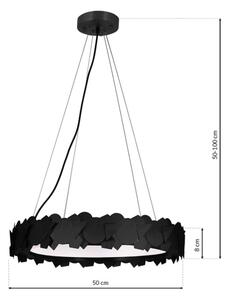 LED Κρεμαστό πολύφωτο SOHO 1xLED/24W/230V μαύρο