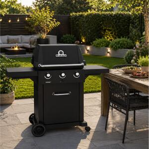 Ψησταριά Υγραερίου Broil King Signet 320 Shadow με μαντεμένια σχάρα, θερμόμετρο, ισχύ 11.4kW και διαστάσεις 145x59x149cm