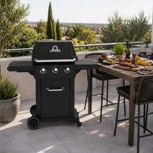 Ψησταριά Υγραερίου Broil King Royal 320 Shadow με μαντεμένια σχάρα, θερμόμετρο, ισχύ 8.8kW και διαστάσεις 127x57x150cm