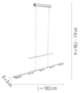 Paul Neuhaus 2446-55 - Πολύφωτο ράγα LED Dimmable INIGO 5xLED/4W/230V