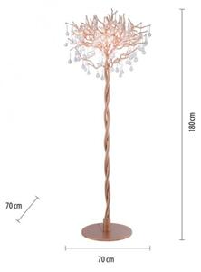 Paul Neuhaus 232-11 - Επιδαπέδια λάμπα ICICLE 5xG9/40W /230V ορείχαλκος