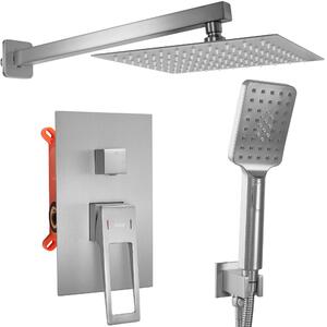 Parker Concealed Shower Set Brushed Nickel INOX + BOX