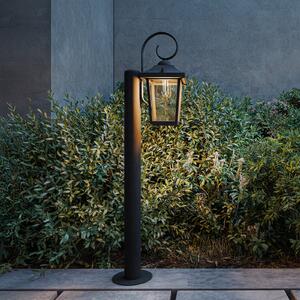 Philips Φωτιστικό διαδρόμου Buzzard, μαύρο, 75 cm, IP44, E27, ρυθμιζόμενος, Μαύρο, Αλουμίνιο