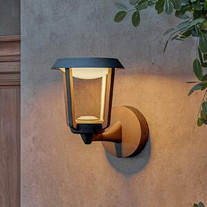 Philips Φωτιστικό τοίχου εξωτερικού χώρου LED Nuvy, ανθρακί, μέταλλο, IP44, Γκρι, Αλουμίνιο