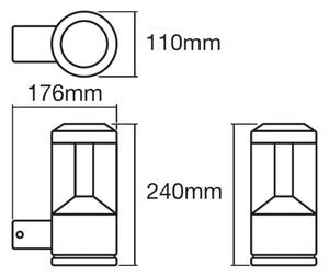 Ledvance -LED RGBW Dimmable φωτιστικό τοίχου SMART+ MODERN LED/12W/230V IP44 BT