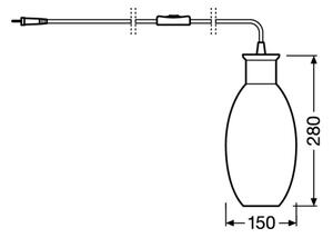 Ledvance - Επιτραπέζια λάμπα GRAPE 1xE27/40W/230V ροζ