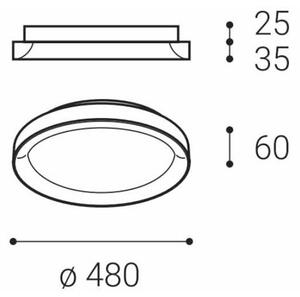 LED2 - Φωτιστικό οροφής LED BELLA SLIM LED/38W/230V 3000/4000 K μαύρο