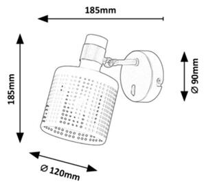 Rabalux - Φωτιστικό τοίχου 1xE27/9W/230V
