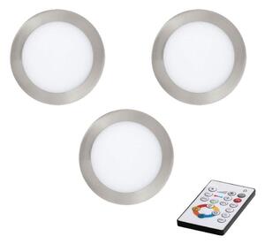 Eglo 78661 - SET 3x LED Dimmable χωνευτό φωτιστικό TINUS LED/6W/230V + RC