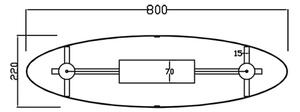 Trio - Πολύφωτο με συρματόσχοινο DUNCAN 4xE14/40W/230V