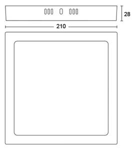 Philips - LED Φωτιστικό οροφής MAGNEOS LED/12W/230V 2700K λευκό