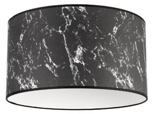 Duolla - Φωτιστικό οροφής MARBLE 1xE27/40W/230V διάμετρος 45 cm μαύρο/λευκό