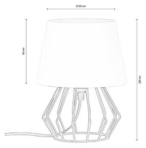 Spot-Light 7668104 - Επιτραπέζια λάμπα MANGOO 1xE27/40W/230V γκρι/μαύρο