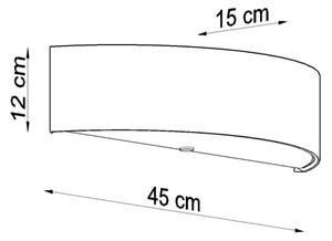 Sollux SL.0763 - Φωτιστικό τοίχου SKALA 2xE27/60W/230V λευκό