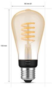 LED Dimmable λαμπτήρας Philips Hue WHITE AMBIANCE ST64 E27/7W/230V 2200-4500K