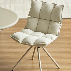 Καρέκλα Τραπεζαρίας (57x67x86) Spitishop Puffy Beige
