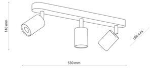 Φωτιστικό σποτ TOP WOOD 3xGU10/10W/230V λευκό/ξύλο