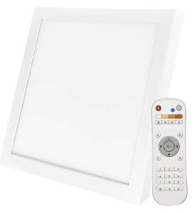 LED Dimmable φωτιστικό οροφής LED/20W/230V + RC τετράγωνο 2700K-6000K