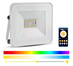 LED Έξυπνος dimmable RGB προβολέας LED/20W/230V IP65 λευκό