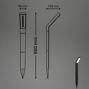LED ηλιακό φως εδάφους 3796015, μαύρο, πλαστικό, CCT