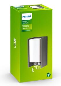 Philips - Εξωτερικό φωτιστικό τοίχου με αισθητήρα BRIDGE 1xE27/15W/230V IP44