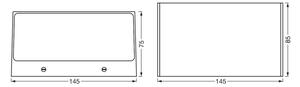 Ledvance - LED RGBW Dimmable φωτιστικό εξωτερικού χώρου BRICK LED/14W/230V Wi-Fi IP44