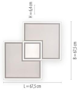 Leuchten Direkt 14855-16-LED Dimmable φωτιστικό οροφής EDGING LED/51W/230V+ RC