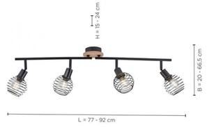 Leuchten Direkt 15924-79 - Φωτιστικό σποτ EUGEN 4xE14/40W/230V