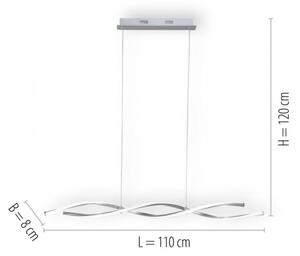 Paul Neuhaus 9142-55 - LED Dimmable πολύφωτο κρεμαστό ράγα POLINA 2xLED/10,2W/230V